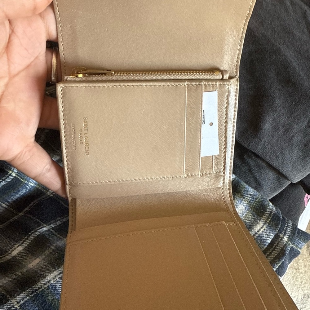 Saint Laurent Quilted Tan Wallet - Picture 3 of 3